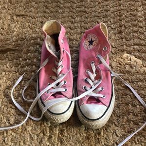 Pink Converse High Tops